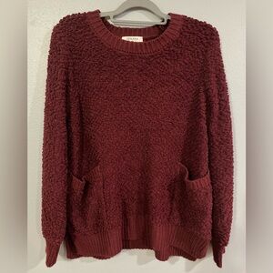 Zenana Outfitters Women's Burgundy Sweater
